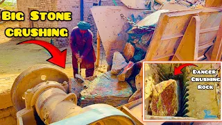 "Amazing Stone Crushing: Big Rock primary Crushing Process" #stonecrusher #rockcrusher #asmr #rock