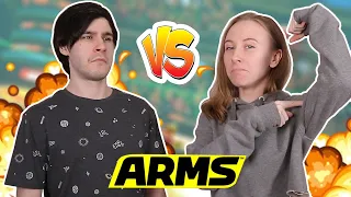 Управляем КИБОРГАМИ на Нинтендо Свитч, Парень VS Девушка в ARMS на Nintendo Switch + ВЕБКА