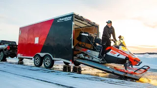 My Ice Fishing Set-Up (Snowmobile/Trailer/Electronics)