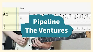 The Ventures - Pipeline Guitar Cover with Tab