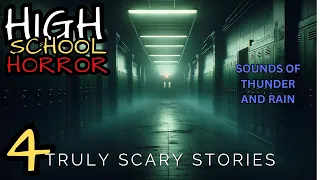 Scary High School Stories That Will Haunt You. ASMR Thunder and Rain