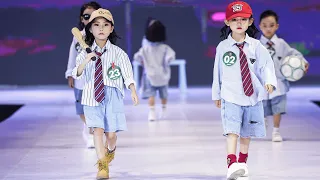 Adorable Child Models Unite in Fashionable Ensemble for a Runway Spectacle | Fashion Show