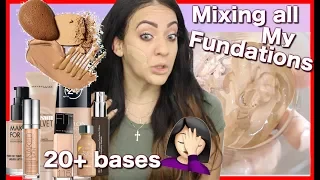 MEZCLAR TODAS LAS BASES CHALLENGE/ JASMINMAKEUP1