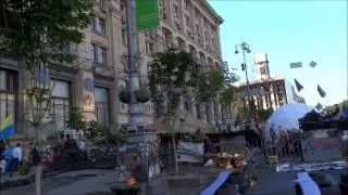 UKRAINE - Kiev City Centre after demonstrations