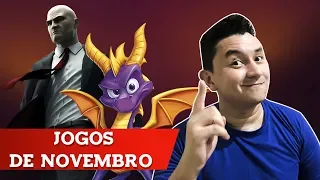 LANÇAMENTOS DE GAMES - NOVEMBRO 2018 PS4, XBOX ONE, PC, SWITCH