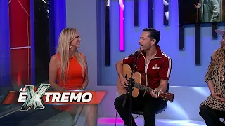 Juan Solo nos presentó "Malquerido" y ¡hasta le cantó en vivo a Aline Hernández! | Al Extremo