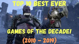 Top 10 BEST AAA Games of the Decade! (2010 - 2019)