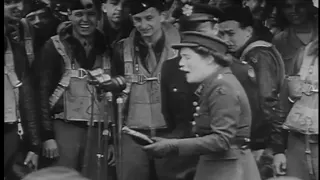 Marry Churchill Christens WWII Stage Door Canteen