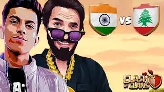 INDIA VS LEBANON LIVE WORLD CUP.....CLASH OF CLANS-COC.... @sumit007yt