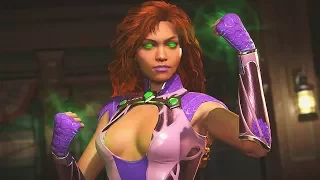 Injustice 2: Starfire Vs All Characters | All Intro/Interaction Dialogues & Clash Quotes