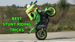 Best stunt riding tricks Herczeg Balazs Mokus - Kawasaki stunt bike video