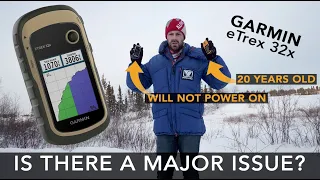 GPS battery and map problems with GARMIN eTrex 32x units - not powering up with common battery types