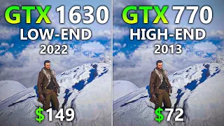 GTX 1630 vs GTX 770 - Test in 7 Games