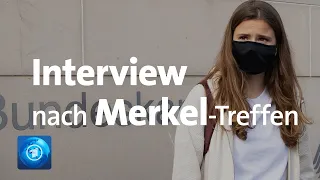 Luisa Neubauer im Interview: Wie war das Treffen mit Kanzlerin Merkel?