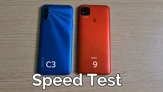 Realme C3 vs Redmi 9 Speed Test