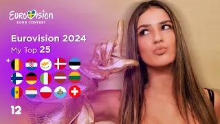 Eurovision 2024: My Top 25 (So Far)