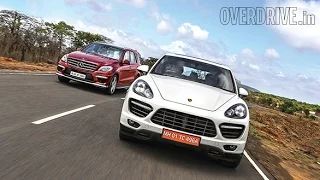 2014 Porsche Cayenne Turbo v/s Mercedes-Benz ML63 AMG - Comparative Review (India)