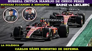 RUSSELL CRITICA A CHECO PÉREZ 🤫 CARLOS SÁINZ Y EL POLÉMICO APODO 🫢 CHECO PÉREZ EN REBELDÍA VS MAX