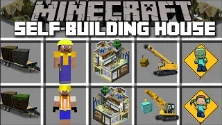 Minecraft SELF BUILDING HOUSE MOD / BECOME A CONSTRUCTION WORKER!! Minecraft