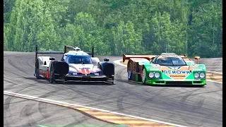 Porsche 919 EVO vs Mazda 787B - Spa