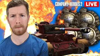 LIVE 🔴 Can 4 Brits Hold the Line!? 😱 Company of Heroes 2