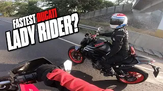 Lakas naman nung babae na yon | Ducati Community Ride