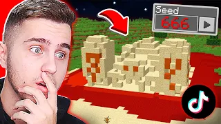 Testez SEED-uri *HORROR* de pe TIK TOK in MINECRAFT !