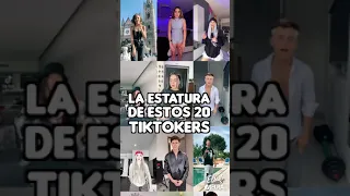 ÉSTA ES LA ESTATURA REAL DE 20 TIKTOKERS, DESCUBRE CUÁNTO MIDEN #Shorts