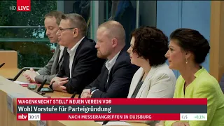 LIVE: Pressekonferenz zur Gründung des Vereins "Bündnis Sahra Wagenknecht"