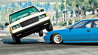 Realistic Crossroad Car Crashes | BeamNG.Drive