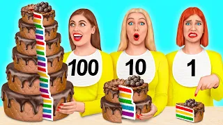 100 Шарів їжі Челендж | Божевільний челендж Multi DO Challenge