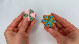 Easy Crochet STEP -by- STEP Magic Ring 2 Colors