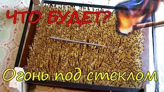 ПОДЖОГ 1500 СПИЧЕК/ Эффект под стеклом