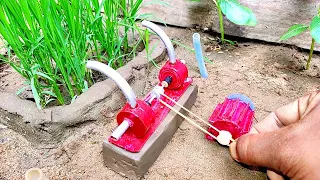 diy tractor diesel engine water pump science project || Keepvilla || @MiniTheQ