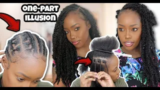 EASY One-Part ILLUSION INDIVIDUALS Crochet Braid Method | Distressed Butterfly Locs | MARY K. BELLA