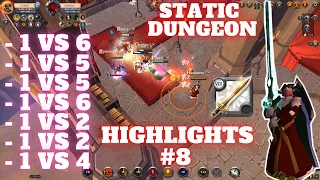 Albion Online : Static Dungeon Dive Highlights #8 [𝙀𝙭𝙩𝙚𝙣𝙙𝙚𝙙]