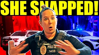 PSYCHO KAREN COP LEARNS THE HARD WAY!! - OWNED & EXPOSED