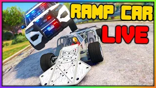 GTA 5 RP LIVE - RAMP CAR vs COPS and HITMAN