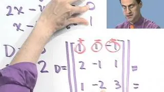 Using Cramer's Rule in a 3 x 3 Matrix