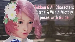 Tekken 6: All Intros and Winning Poses of All Characters | ps4