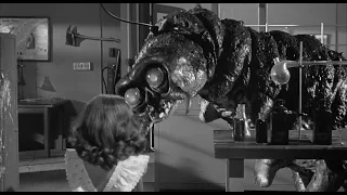 The Monster That Challenged The World (1957) Lab Attack Scene