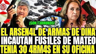 "BOMB4" ABOGADO DE DINA MATEO CASTAÑEDA TENIA 4RM4S EN CANTIDAD "FISCALIA INCAUTO 30 FUS1LES"