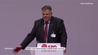 Sozialstaat der Zukunft: Stephan Grüger auf dem SPD-Parteitag am 07.12.19