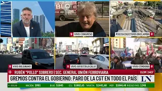 "Pollo" Sobrero, sobre el paro de la CGT: "No creo que se haya votado para estar peor"