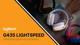 MADE WITH RECYCLED PLASTIC??? Logitech G435 Lightspeed Wireless Gaming Headset Unboxing