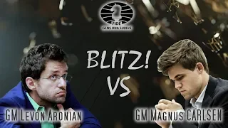 GM Levon Aronian vs GM Magnus Carlsen. King Salman World Blitz Championships 2018