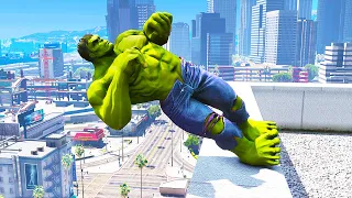 HULK Gameplay in GTA 5 - Funny Moments & Fails