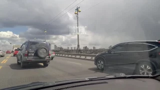 Авария на мосту Патона. Киев. 10.05.2017г.