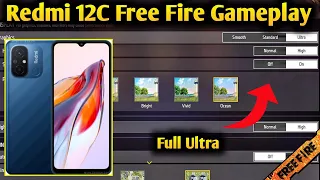 Xiaomi Redmi 12C Full Free Fire Gameplay Review Full Test