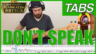 "Don't Speak" bass tabs cover, No Doubt [Postmodern Jukebox] [PLAYALONG]